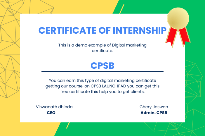 Digital marketing internship